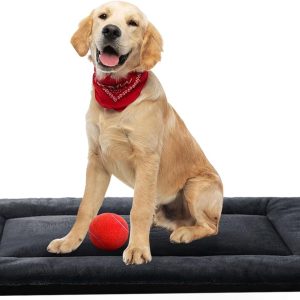 Dog Beds Crate Pad for Dogs Fit Metal Dog Crates,Ultra Soft Dog Crate Bed Washable & Anti-Slip Kennel Pad for Dogs Cozy Sleeping Mat (36inch, Dark Gray)