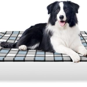 Outdoor Raised Dog Bed Outdoor Dogs Bed Lifted Pet Bed Dog Cot for Medium Pet Taste Life, Start with A Pet Bed 34'' x 26'' x 5''