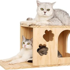 Cat Trees Cat Wall Mounted Climbing Frame Cat Soli Tree Cat Jumping Platform Wall DIY Furniture for Pets Kitten Trampoline Various Size